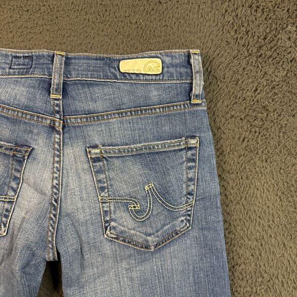 AG Adriano Goldschmied Jeans Mens 24R Blue Ex Boyfriend Crop Light Wash Denim - Picture 9 of 16